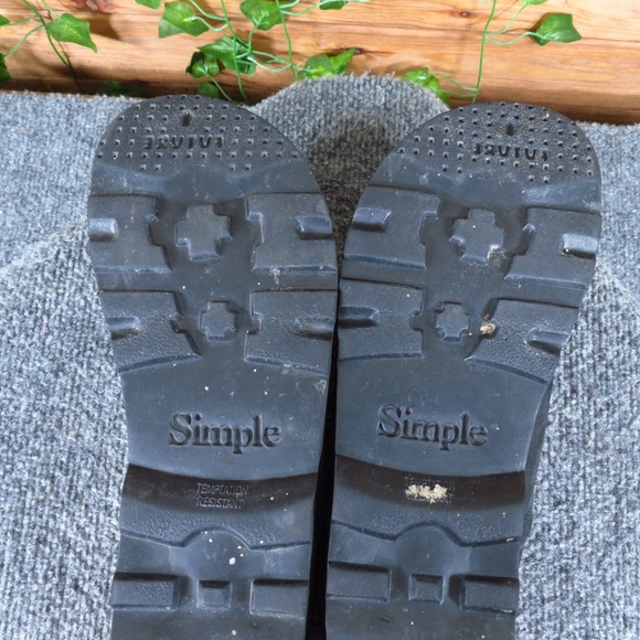 Simple Un-Clog Mens Slip On Shoes Size 11 Everyday Comfort Black Suede Leather main image 8